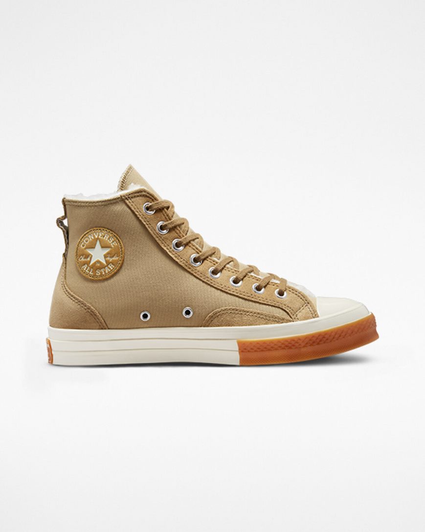 Zapatillas Altas Converse Chuck 70 Lined Colorblock Hombre Kaki | PE 2E504W